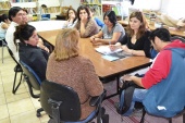 Más de una hora duró la reunión entre la facilitadora intercultural y las organizaciones indígenas de Salamanca