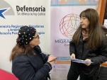 Defensora regional, Verónica Reyes y Directora regional del Sernamig, Vesna Mladinic.
