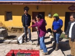 Consejera Nacional Aymara de la comuna de Putre, Delia Condori, realizando pawa junto a la Defensoría Penal Aymara e Indígena en Putre