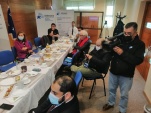 Los periodistas aprovecharon de realizar  consultas sobre casos reciente ocurrido en Magallanes