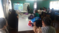 Una activa participación tuvieron las 18 mujeres que  conocieron el trabajo de la defensa indígena en Cañete 