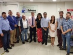 El grupo de representantes de la Prensa y de la Defensoría Penal Pública en la Región de Tarapacá.