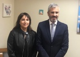 (Foto de Archivo) El defensor regional, Raúll Palma junto a la presidenta de la Corte de Apelaciones de Copiapó, Aida Osses.