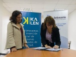 El convenio fue firmado por la Defensora Regional y la Directora Ejecutiva de Kalén