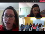 Del encuentro virtual participaron 8 mujeres privadas de libertad de la cárcel de Arauco y un equipo de 3 profesionales de la Defensoría 