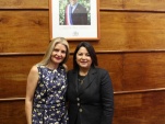 La SEREMI de Justicia y DD.HH Carolina Lavín, deseo mucho éxito a la gestión de la Defensora Regional Loreto Flores.