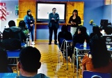 Defensores de Calama expusieron sobre rol de la Defensoría en materia juvenil a alumnos del liceo Andino