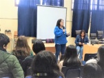 La charla se efectuó en el colegio José Miguel Carrera