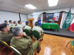  "G&eacute;nero y Justicia Penal" fue el nombre de la charla dictada por la Defensora Regional al grupo ESFOCAR de Carabineros