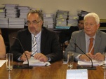 Leonardo Moreno y Francisco Geisse concurrieron a la Comisión de Constitución, Legislación y Justicia de la Cámara. 