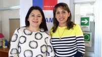 La Defensora Regional junto a la nueva directora de Sename, María Inés Verdugo