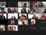 Una visión de los participantes de la videoconferencia organizada por la Corte de Apelaciones de Iquique.