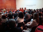 Jueces de tres provincias del Biobío asistieron a la capacitación, efectuada en el salón del pleno de la Corte penquista.