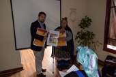 El abogado Rodrigo Jaque hizo entrega de material de difusión a organizaciones de pueblos originarios del Maule.