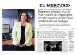 El Mercurio dio amplia cobertura a Cuenta Pública de Defensora Regional Daniela Báez destacando los amparos presentados por libertades condicionales