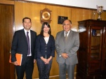 La Defesnora Regional se entrevistó con los presidentes de la Cortes de Apelaciones de Santiago y San Miguel (en la foto)