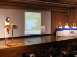 Viviana castel, Defensora Nacional (s) durante seminario "Argumentación jurídica con perspectiva de género"