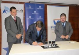 El Presidente de la Corte de Apelaciones de Rancagua, Marcelo Vásquez, firma el convenio interinstitucional 