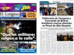  La edición impresa del diario El Longino de Iquique. 