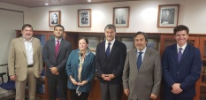 La delegación se reunió con el Defensor Nacional, Andrés Mahnke