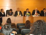 Leonardo Moreno aparece tercero de izquierda a derecha, durante el seminario internacional organizado por la Red Latinoamericana de Jueces. 
