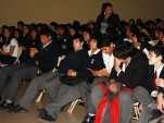 Unos 200 alumnos de los cinco primeros medios del Liceo Católico de Copiapó asistieron a la charla.