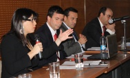 La Ministra de Justicia Javiera Blanco -junto a Mauricio Duce y Carlos Mora- participó en el Primer Coloquió entre la DRMN y la Fiscalía Centro Norte 