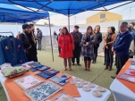 La Defensora Regional Loreto Flores y profesionales de la Metropolitana Sur conocieron los trabajos desarrolladso por adolescentes