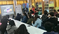 El equipo penal juvenil de la III región exhibe "Pasteles en la Noche" en charla con jóvenes estudiantes de Copiapó.