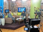 El Defensor Regional José Luis Craig durante la entrevista en el matinal del canal Contivision.