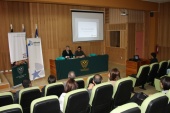 Defensor Regional, Raúl Palma Olivares presenta Proyecto Inocentes en sala de juicio oral de la Universidad de Atacama.