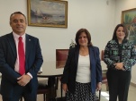 La Presidenta de la Corte de Apelacione recibió la visita de la Defensora Regional Loreto Flores y Jefe de Estudios Mario Palma.