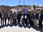 Pdte (s) de la Corte de Apelaciones de Arica, Marcelo Urzúa, junto a Defensor Regional (s), y diversos servicios del área justicia
