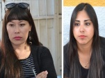 Las trabajadoras sociales Ailyn Laferte y María Ramos, de la Defensoría Penitenciaria.