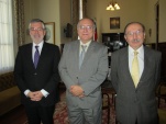 El Defensor Regional de Valparaíso, el nuevo presidente de la Corte porteña y el jefe (S) de Estudios.