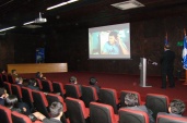 Estudiantes, detectives y otros invitados participaron del seminario realizado en UNAB de Talcahuano.