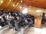 Cien alumnos del colegio Saint John School de La Serena asistieron a la charla sobre reponsabilidad penal adolescente.