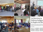 El trabajo de la Defensa Indígena retratado en la nota del Diario de Concepción y en fotos de las visitas a comunidades realizadas durante el año.