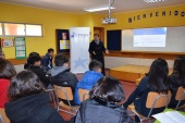 Rodrigo  Jaque, Asesor Jurídico (s) Defensoría Regional del Maule, presentó ante estudiantes de Talca el Proyecto Inocentes.