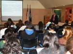 Marco Montero explicó a los estudiantes de la UST los principales conceptos jurídicos que orientan la defensa penal.