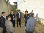 Junto a otros abogados de la Defensoría, José Luis Craig (tercero de izquierda a derecha) visitó el recinto del Sename en Talca.