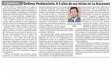El defensor penal público Juan Pablo Alday en publicación de diario Malleco 7