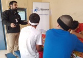 El defensor juvenil de Antofagasta, Francisco Barahona se reunió con los jóvenes en el Centro de Internación Provisoria 