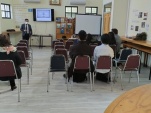 Profesional de la Defensoría contestó preguntas de alumnos y profesores presentes actividad de difusión