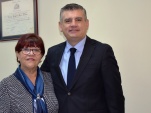 El Defensor Regional de Tarapacá, Marco Montero y la ministra de la Corte de Apelaciones de Iquique, Marilyn Fredes.