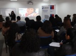La Facilitadora Intercultural, Inés Flores dictando el Seminario "Género Intercultural, Derechos de Personas, Comunidad, y Pueblos Indígenas” en Arica