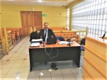 (Foto de archivo) El defensor local jefe de Copiapó, Ángel Guerrero, en el Tribunal de Garantía de Copiapó..