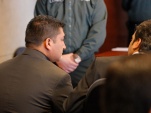 El gendarme Jorge Retamal (en la foto) está permanentemente preocupado por el estado de salud del estudiante Anyelo Estrada.