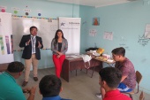 Los cinco jóvenes que se encuentran actualmente cumpliendo sus sanciones en CRC Paipote, muy atentos a lo que les explicó el equipo RPA de Atacama.