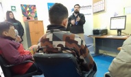 EL defensor juvenil de Antofagasta, Francisco Barahona dialogó con los jóvenes sancionados en Nudo Uribe